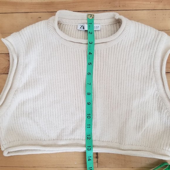 Zara cropped knit sweater top - Picture 4 of 5